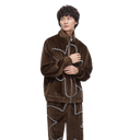 Valabasas Eden Velour Suit in Brown