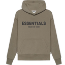Kids Essentials Fear Of God Pullover Hoodie In Taupe