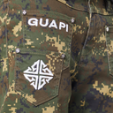 Guapi Camo Pockets Flared Denim