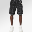 Guapi Obsidian Black Stars Denim Shorts