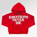 Mixed Emotions Red ‘End’ Rhinestone Hoodie