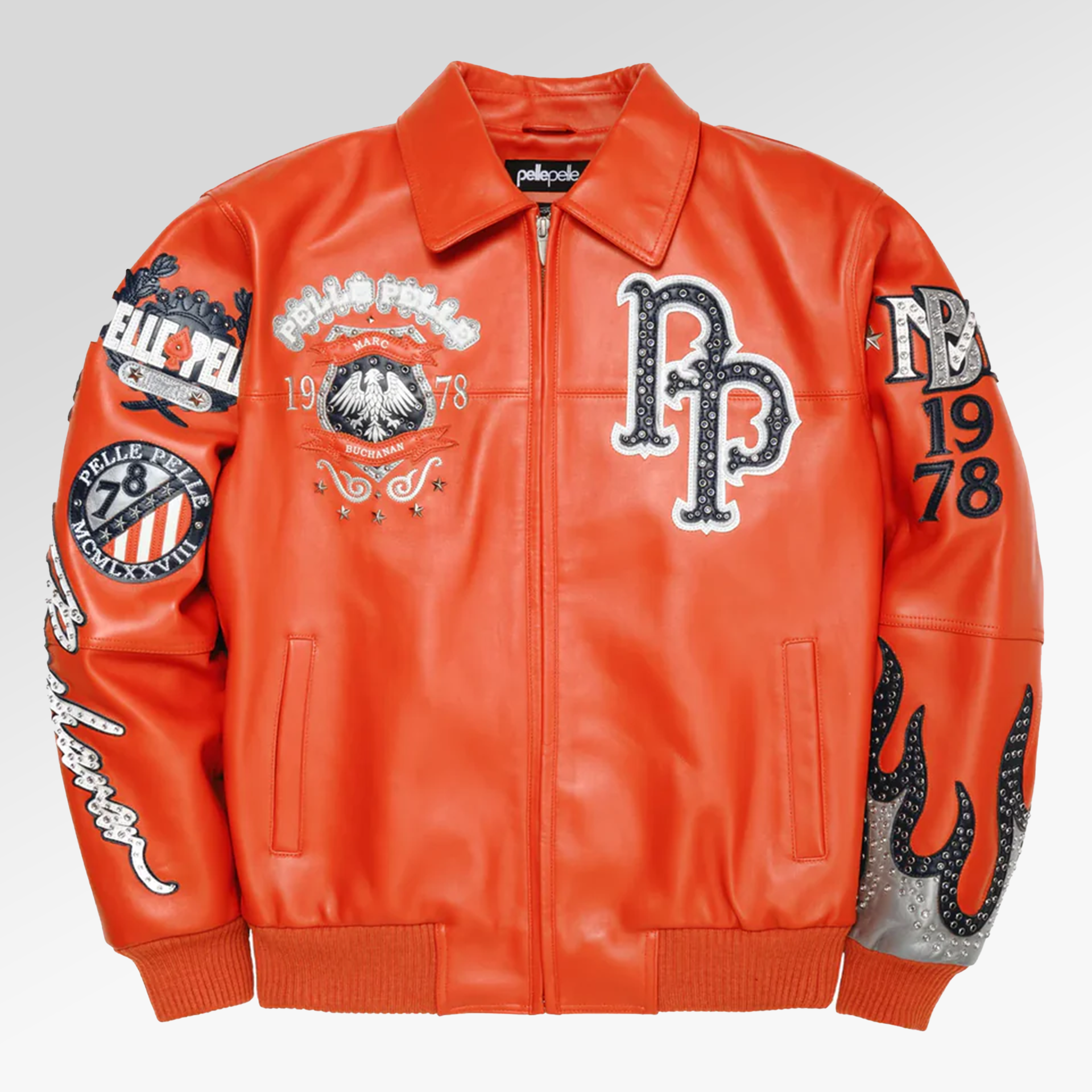 Pelle Pelle World Famous Pelle Pelle Jacket In Orange – HARLEM NYC