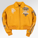 Pelle Pelle American Bruiser Women's Crop Jacket In Yellow