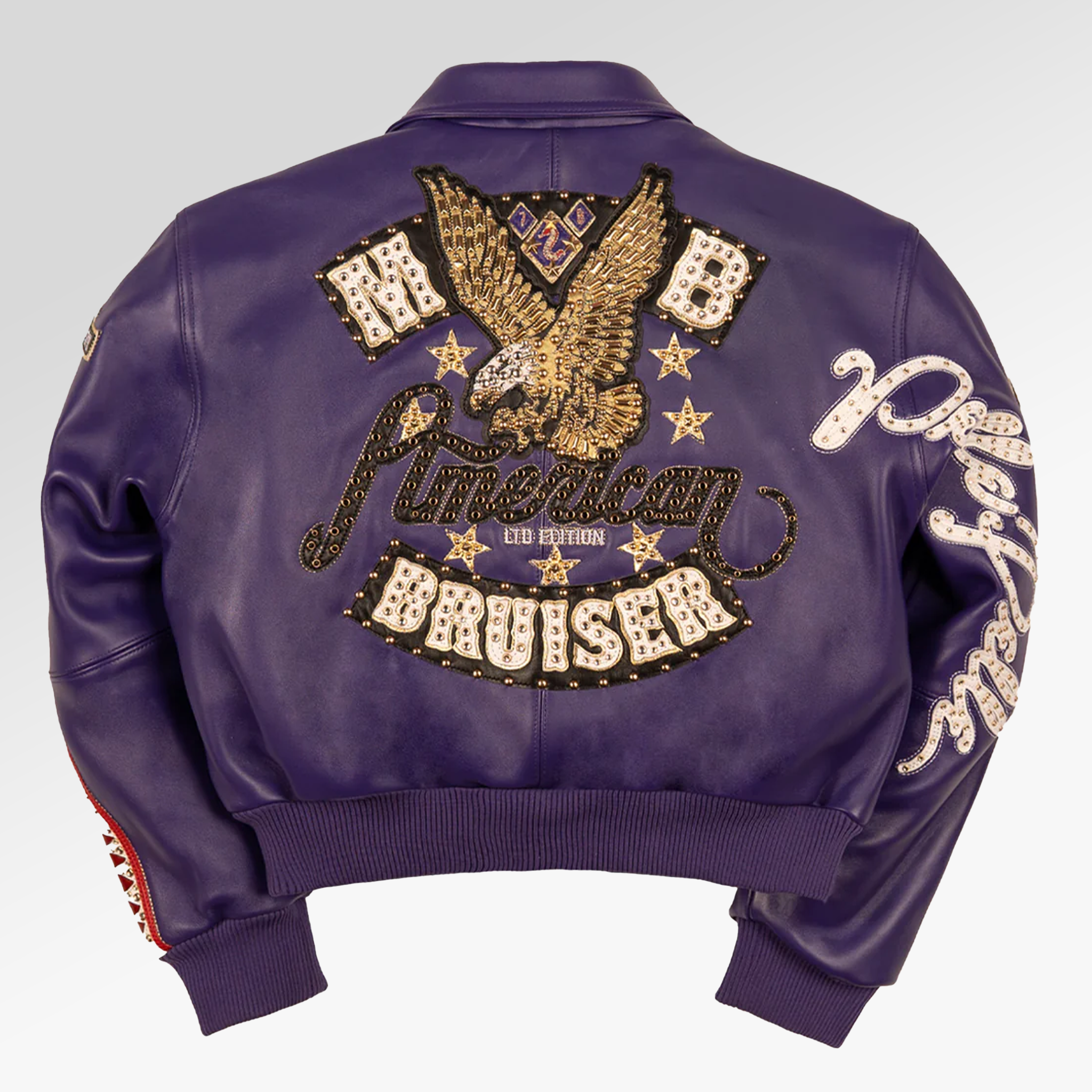 Pelle Pelle American Bruiser Womens Crop Jacket In Purple – HARLEM NYC Pelle Pelle American Bruiser Womens Crop Jacket In Purple – HARLEM NYC