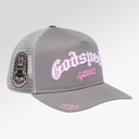 Godspeed Forever Trucker Hat ( Grey/Pink ) BOOM