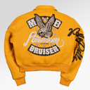 Pelle Pelle American Bruiser Women's Crop Jacket In Yellow