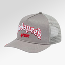 Godspeed Forever Trucker Hat ( Grey/Red) BOOM