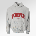 Purple Brand MWT Fleece PO Hoodie In Light Heather Grey