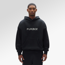 Purple Brand Half & Half Hoodie In Black