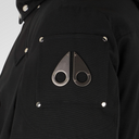 Moose Knuckles Original Ballistic Bomber Fur Black On White