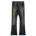 Valabasas Fax Yellow Vintage Blue Wash Stacked