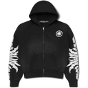 Lost Shdws Acid Wash Sweatsuit In Black