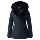 Mackage ADALI-BX Down coat with blue fox fur Signature Mackage Collar