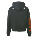 Lost Intricacy Skull Bond Zip Up In Black/Orange