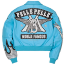 Pelle Pelle World Famous Pelle Pelle Womens Jacket In Teal Blue