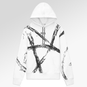RTA White Snake Tracks Hoodie