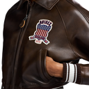 Avirex Cropped Icon Jacket In Brown