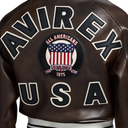 Avirex Cropped Icon Jacket In Brown