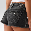 True Religion Mid Rise Hot Cargo Short Midnight Mayhem