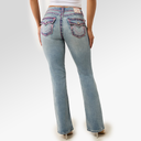 True Religion Becca Mid Rise Super T Bootcut Jean