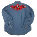 Warren Lotas Padded Denim Western Shirt