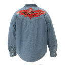 Warren Lotas Padded Denim Western Shirt